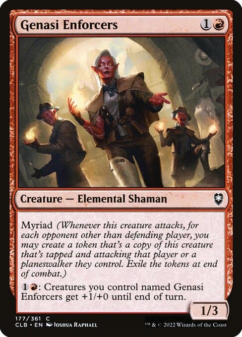 Genasi Enforcers 2022 Magic: The Gathering Commander Legends: Battle for Baldur's Gate