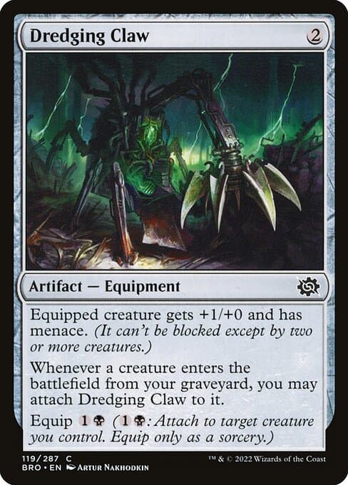 Dredging Claw 2022 Magic: The Gathering Brother's War
