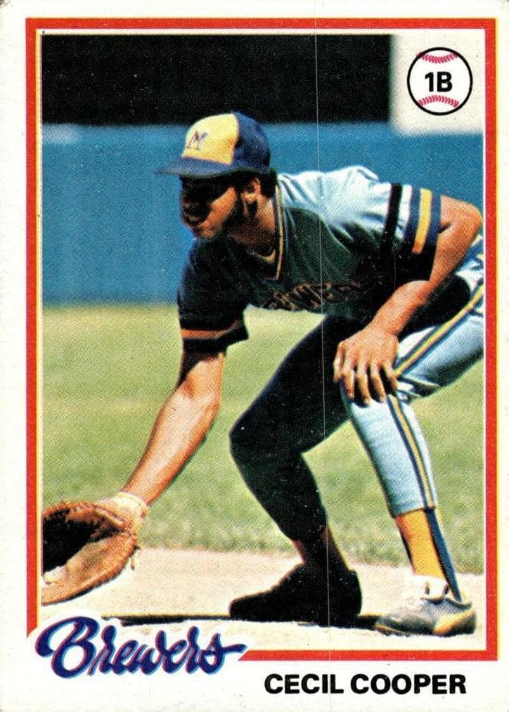 Cecil Cooper 1978 topps Topps