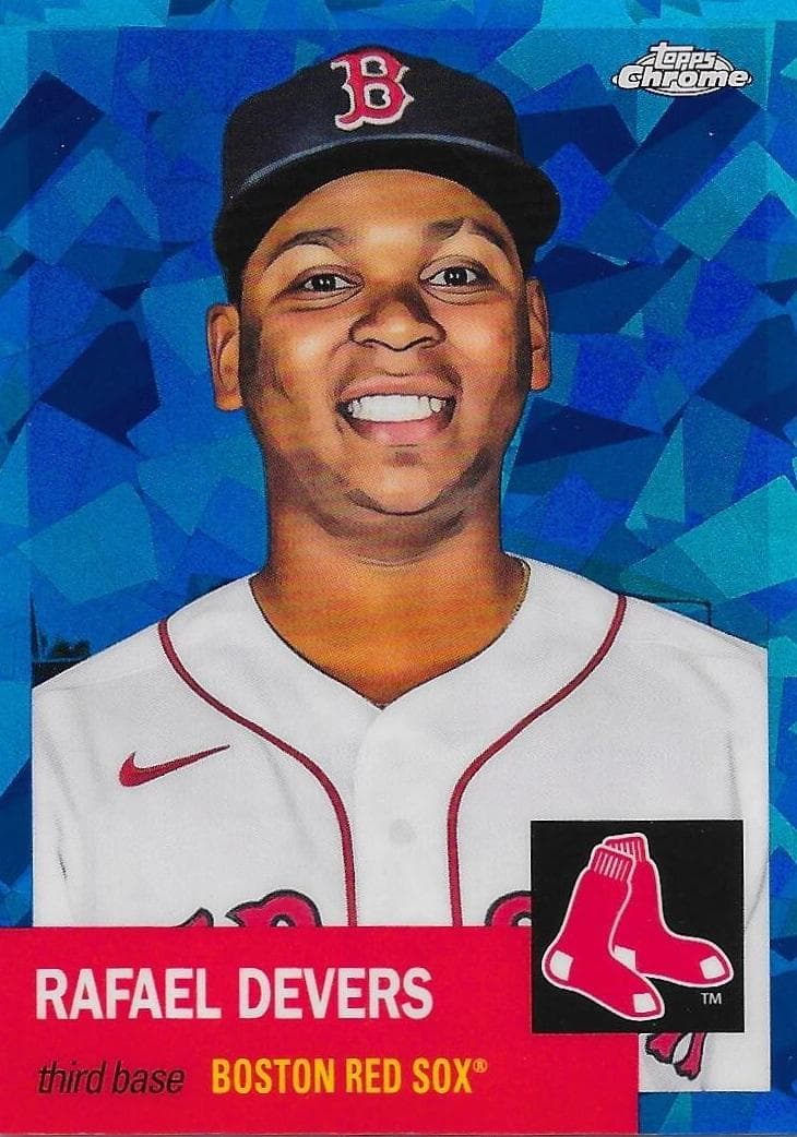 Rafael Devers 2022 topps Topps Chrome Platinum Anniversary