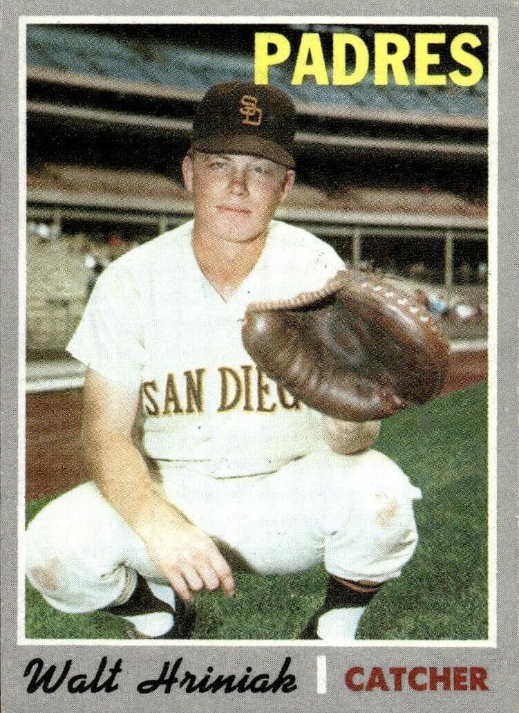 Walt Hriniak 1970 topps Topps