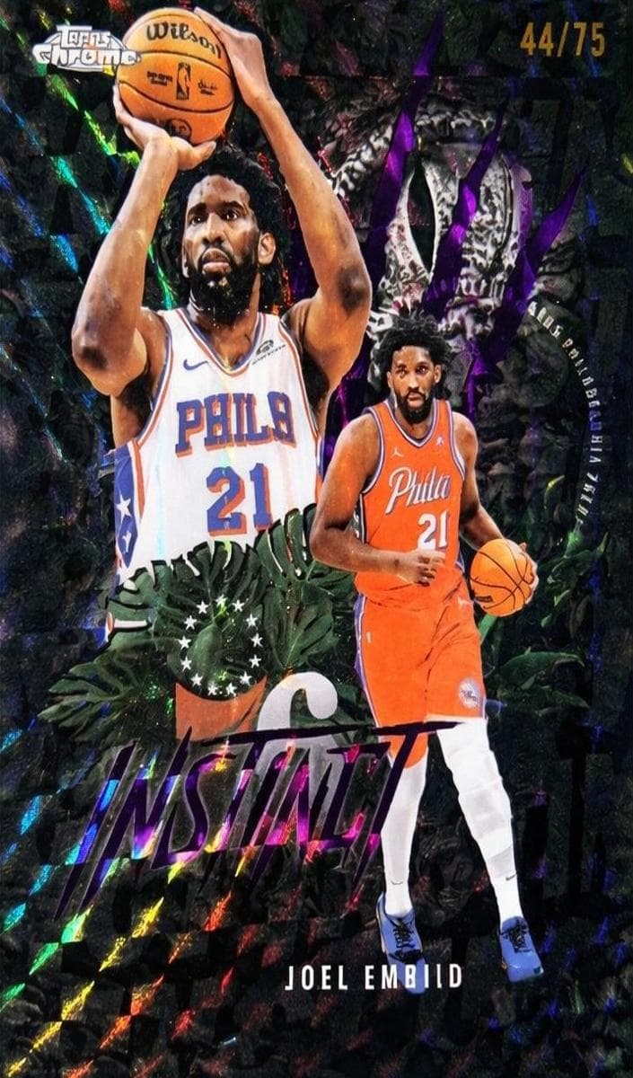 Joel Embiid 2025 topps Topps Chrome