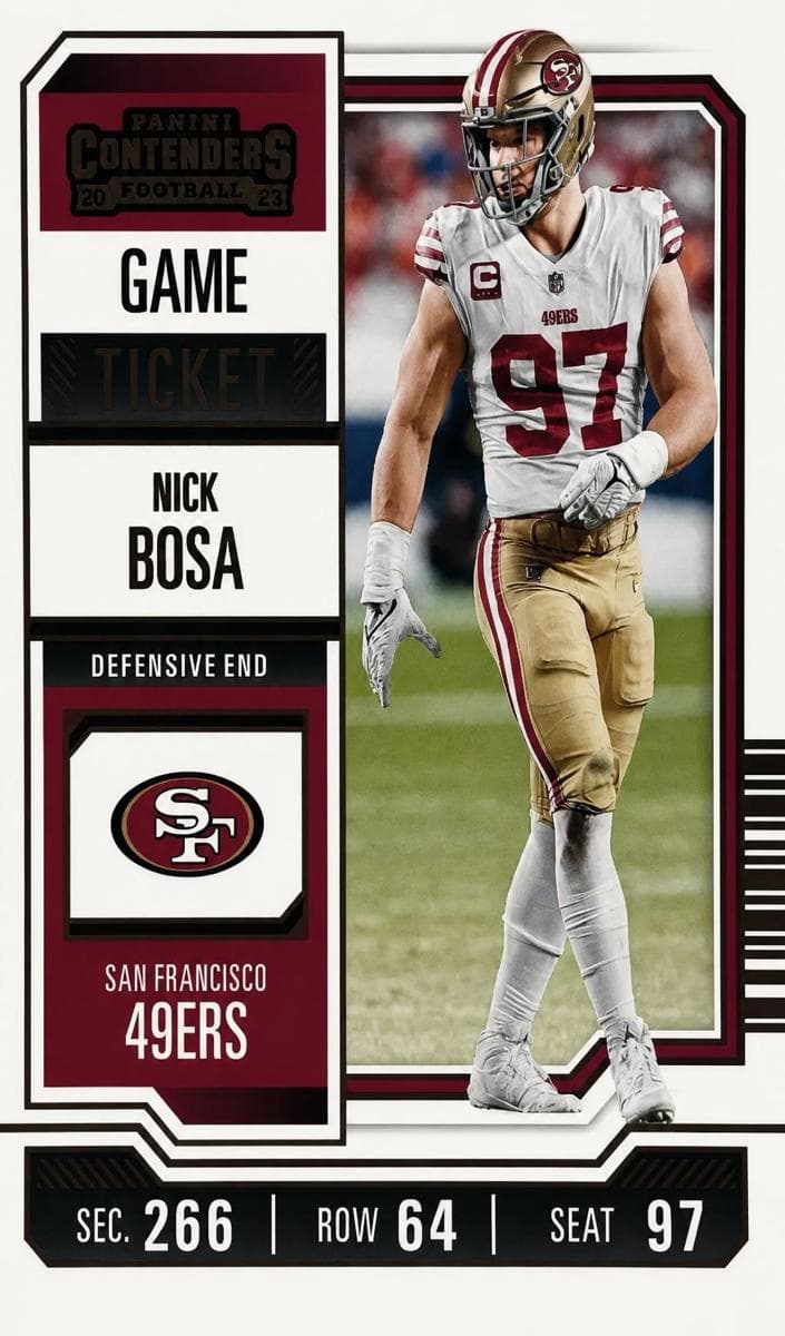 Nick Bosa 2023 panini Panini Contenders