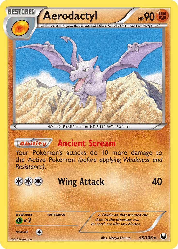 Aerodactyl 2012 Pokemon Dark Explorers