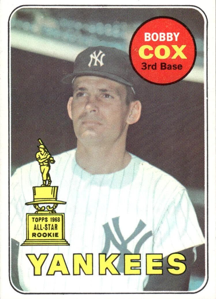 Bobby Cox 1969 topps Topps