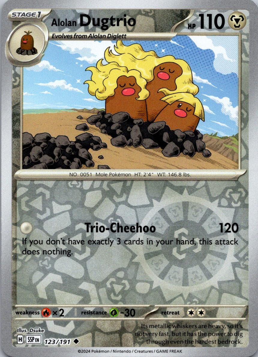 Alolan Dugtrio #123