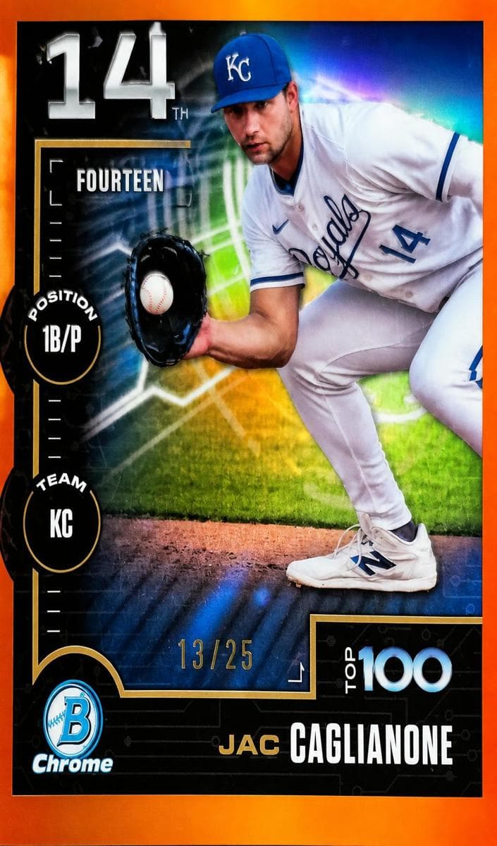 Jac Caglianone 2025 bowman Bowman