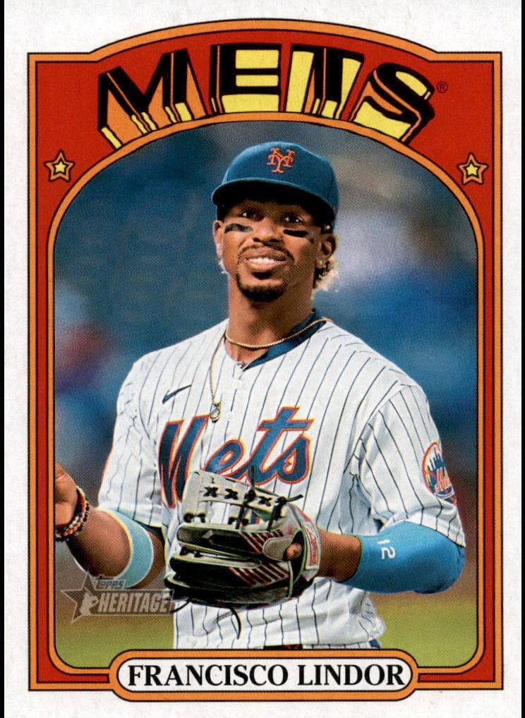 Francisco Lindor 2021 topps Topps Heritage
