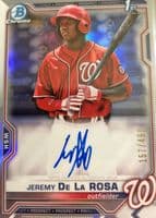 Jeremy De La Rosa 2021 bowman