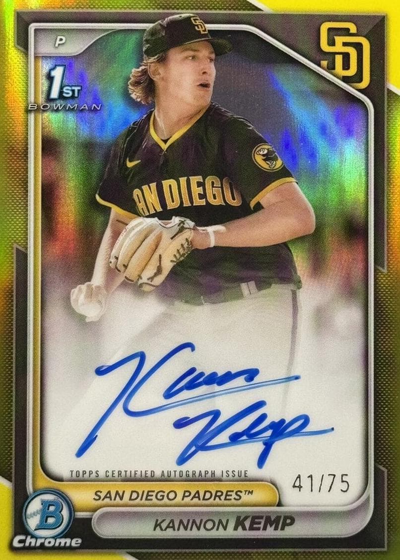 Kannon Kemp trading card