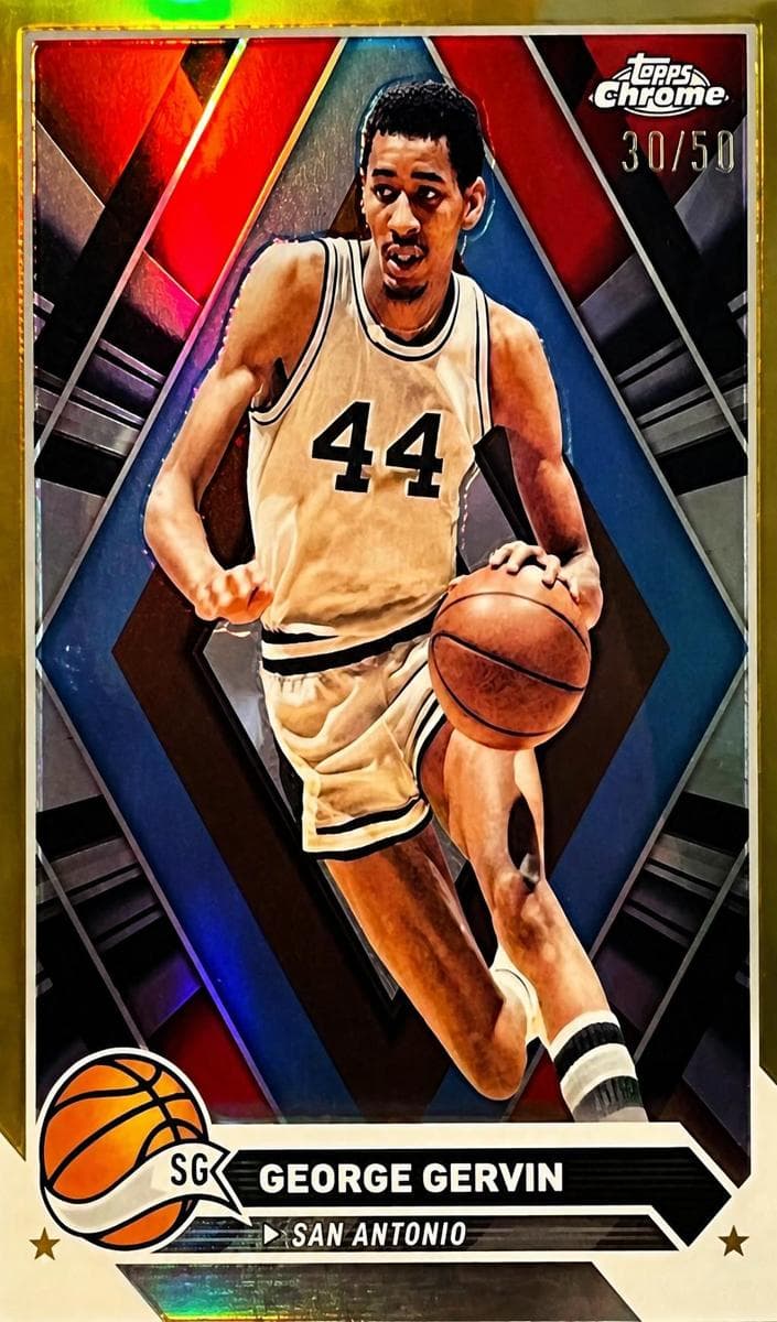 George Gervin 2023 topps Topps Chrome