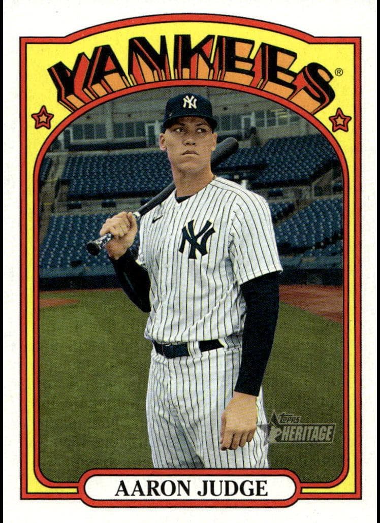 Aaron Judge 2021 topps Topps Heritage