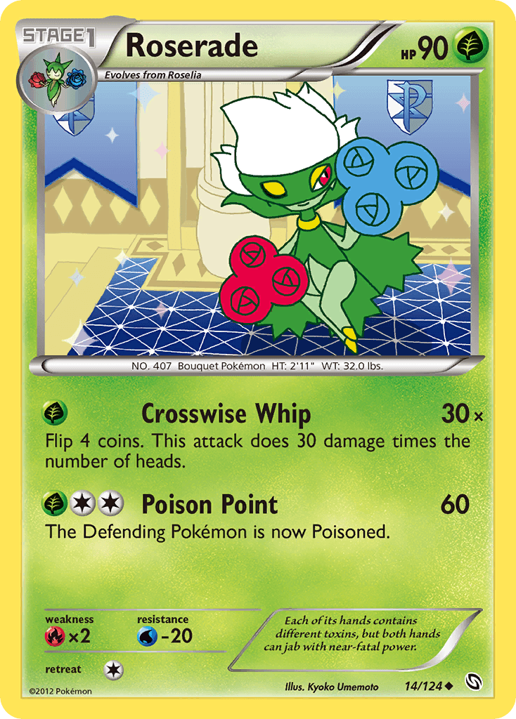 Roserade 2012 Pokemon Dragons Exalted