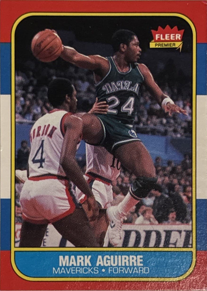 Mark Aguirre Dallas 1986 Fleer 1986 Fleer