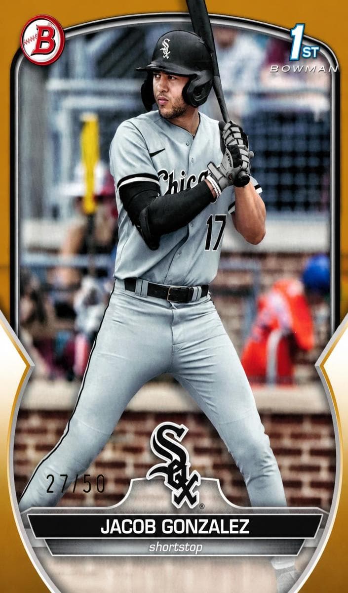 Jacob Gonzalez 2023 bowman Bowman Draft