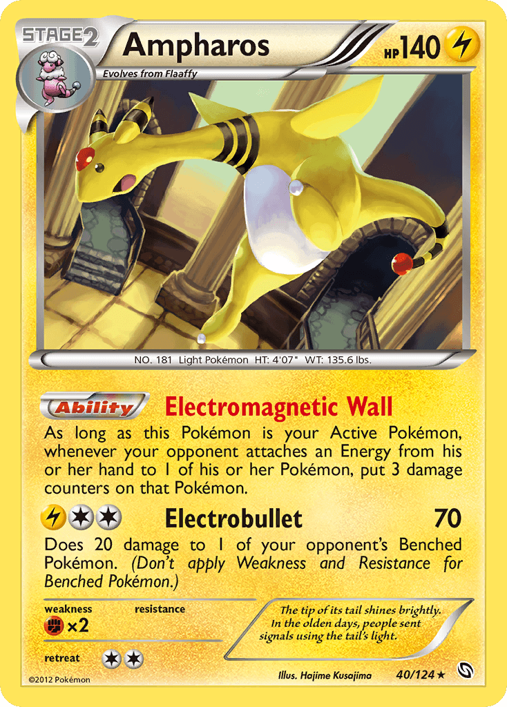 Ampharos 2012 Pokemon Dragons Exalted