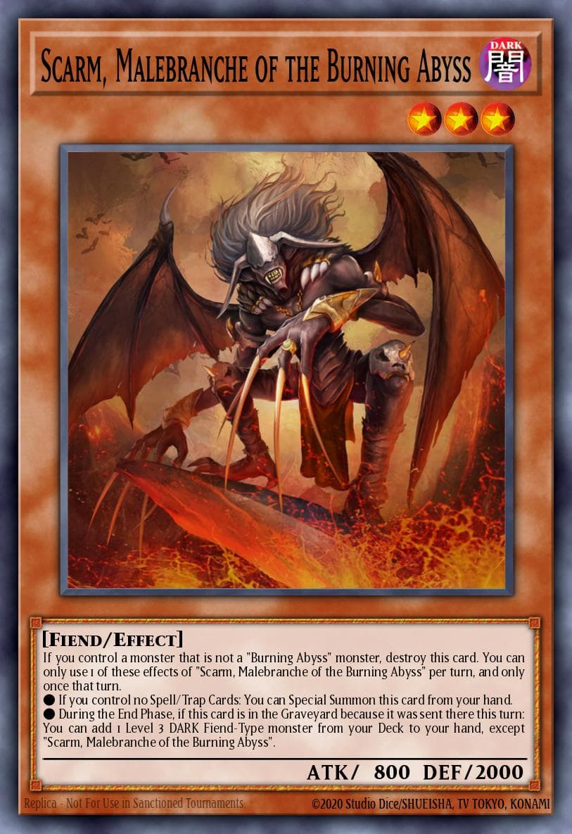 Scarm, Malebranche of the Burning Abyss #AP07-EN007