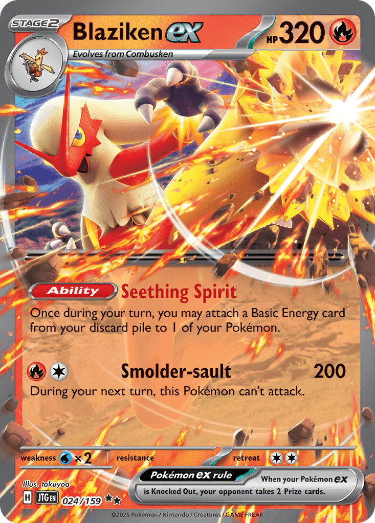 Blaziken ex 2024 Pokemon