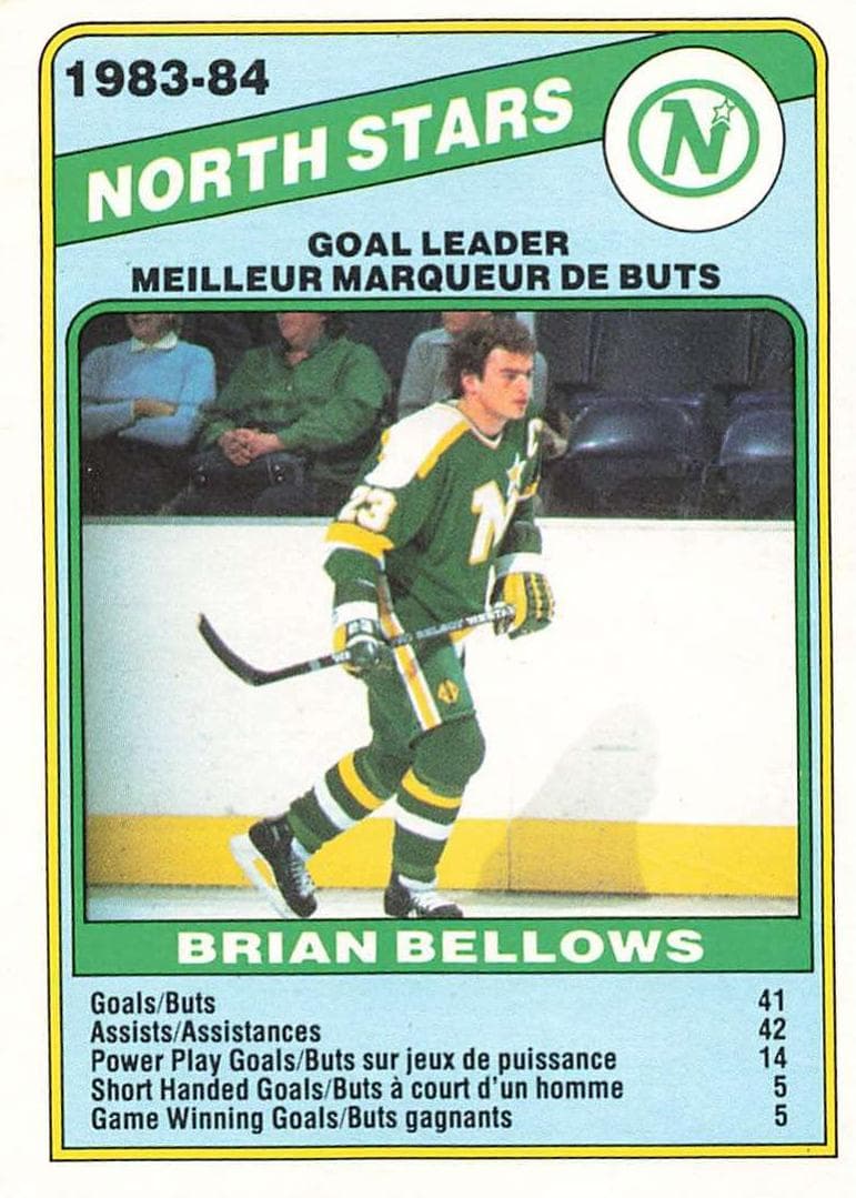 Brian Bellows 1984 topps O-Pee-Chee
