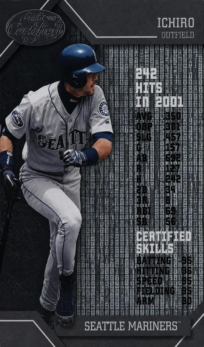 Ichiro Suzuki 2002 leaf Certified