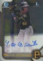 Yordany De Los Santos trading card
