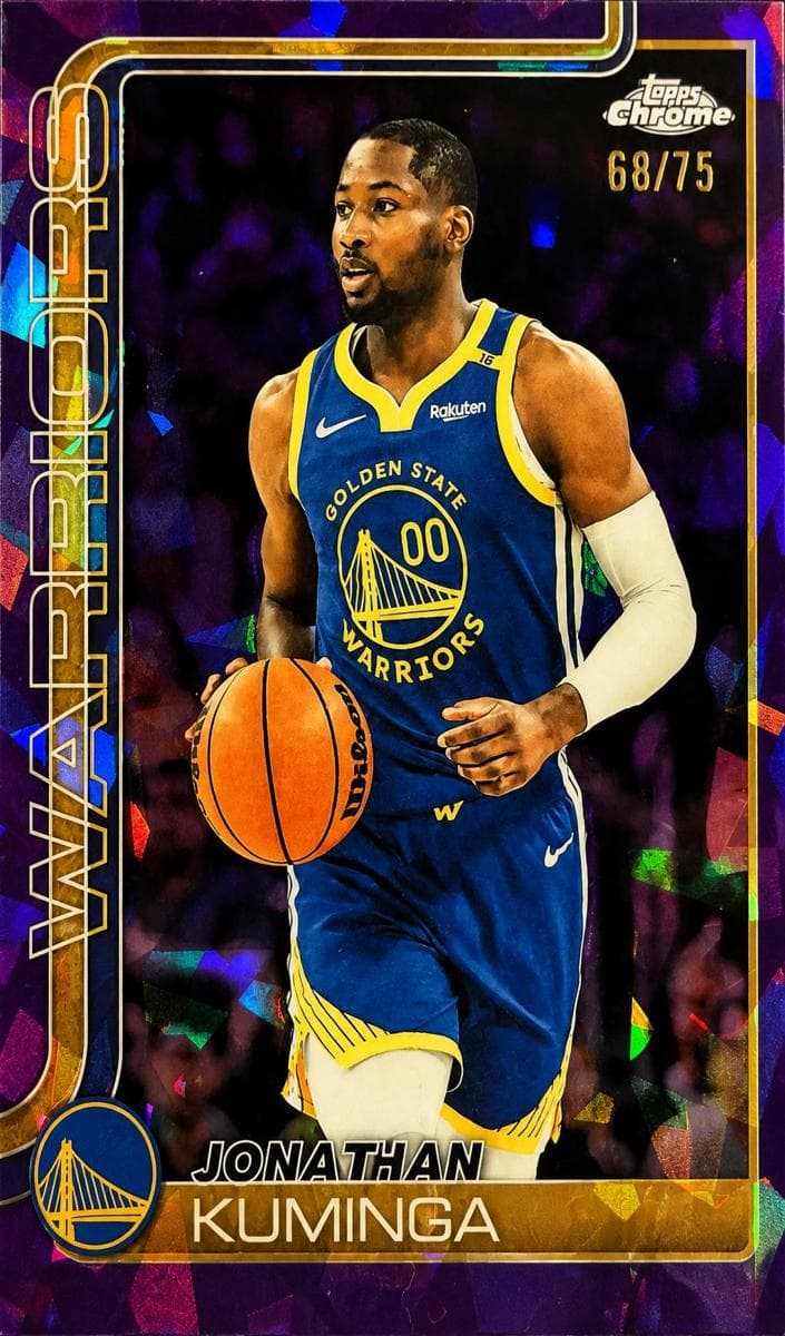Jonathan Kuminga 2025 topps Topps Chrome Sapphire