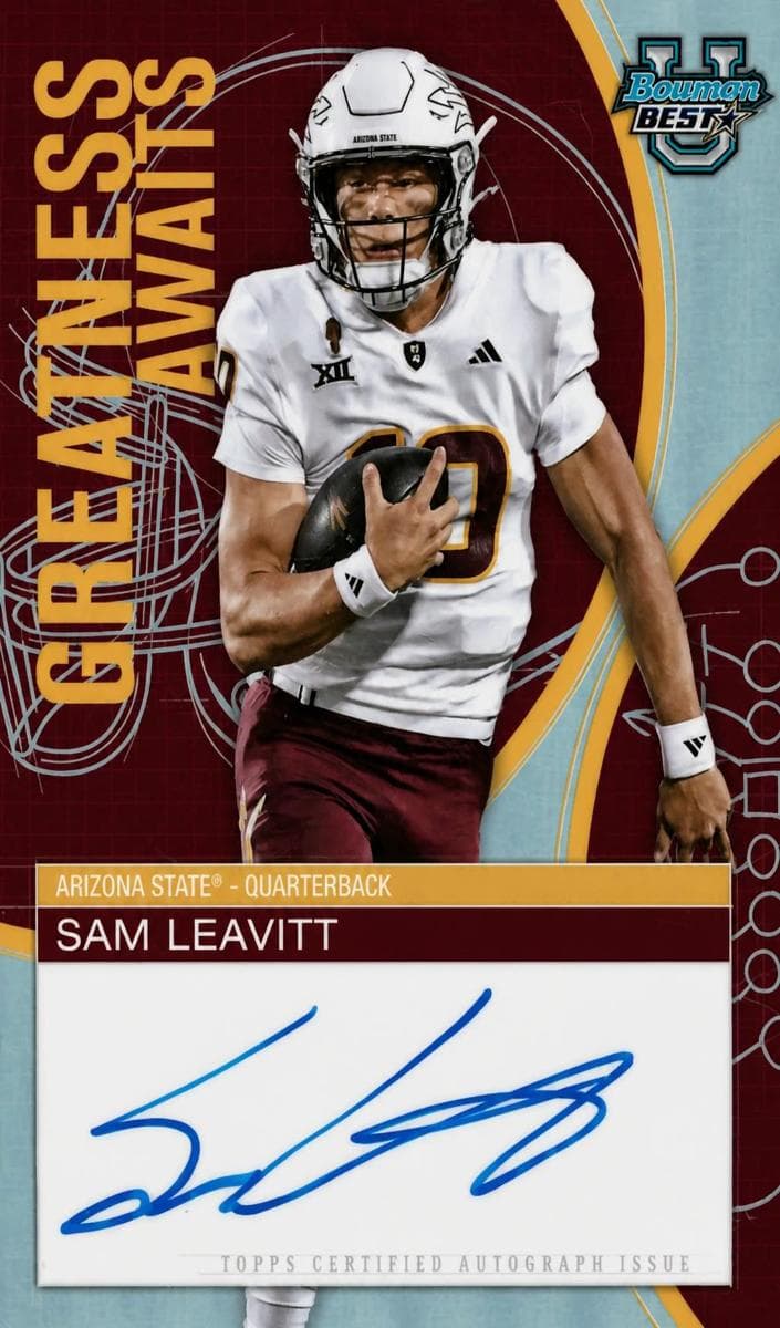 Sam Leavitt 2025 bowman Bowman University Best