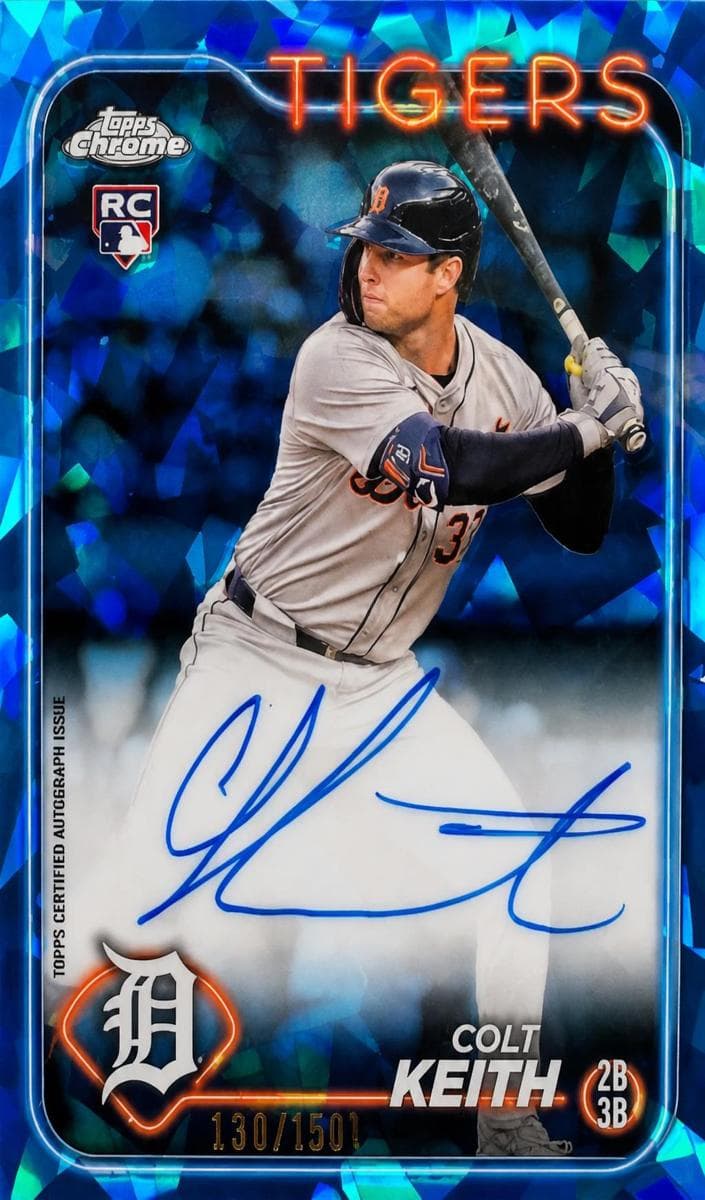 Colt Keith 2024 topps Topps Chrome Sapphire Edition