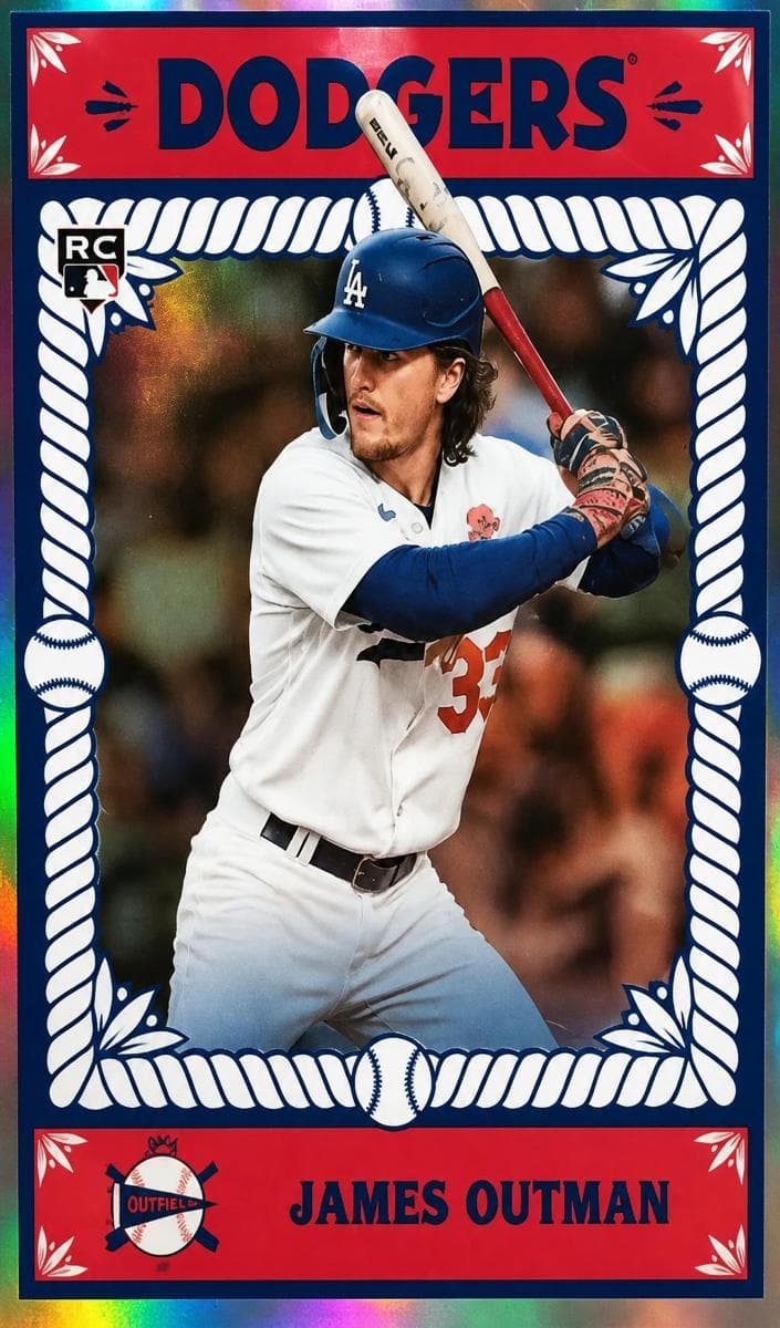 James Outman 2023 bowman Bowman Chrome