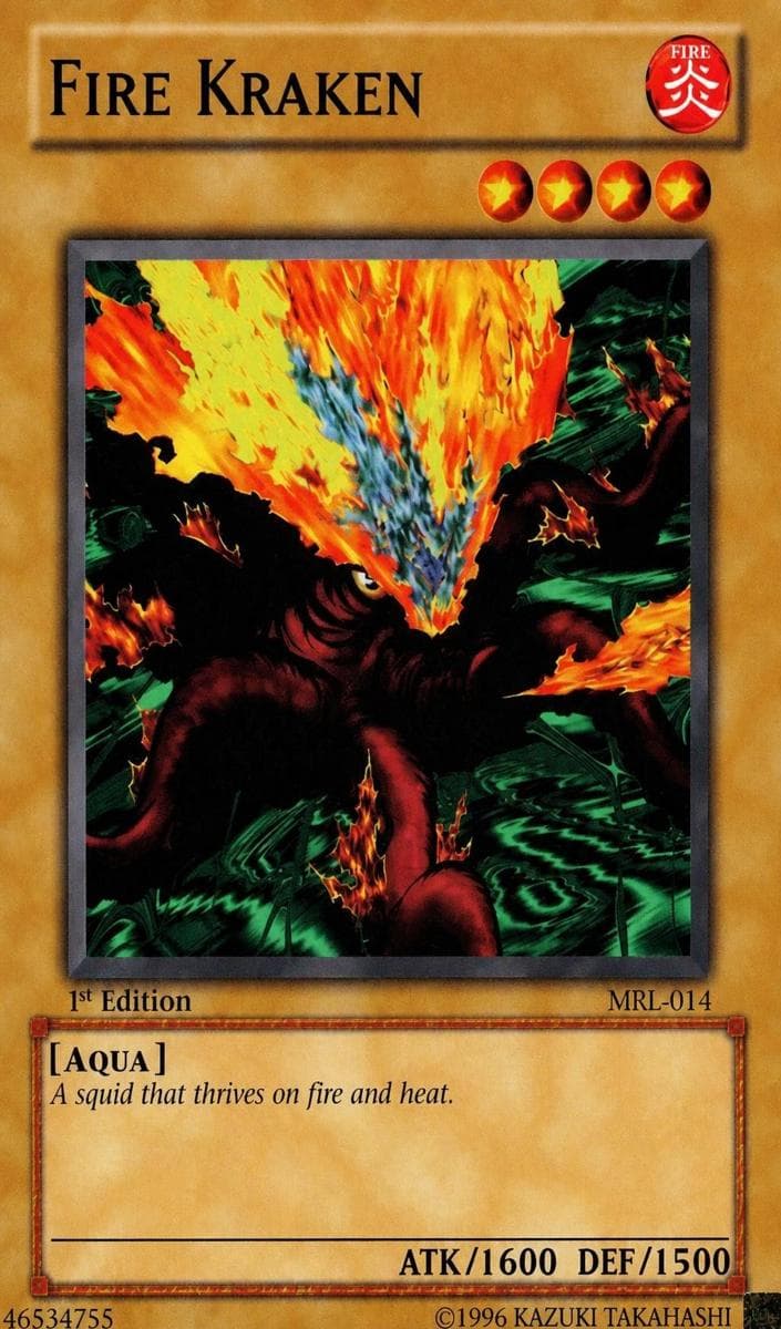Fire Kraken 2002 Yu-Gi-Oh! Magic Ruler 1st Edition