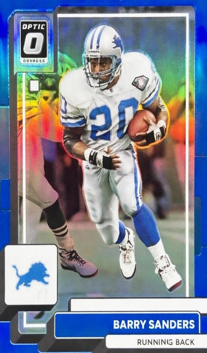 Barry Sanders 2022 panini Donruss Optic