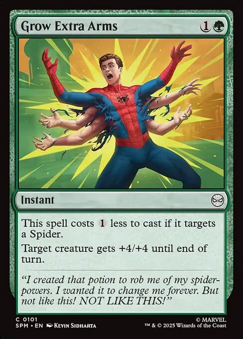 Grow Extra Arms 2025 Magic: The Gathering Marvel Spider-Man