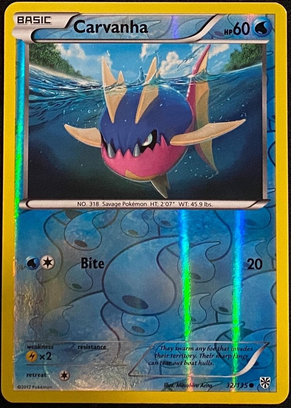Carvanha trading card