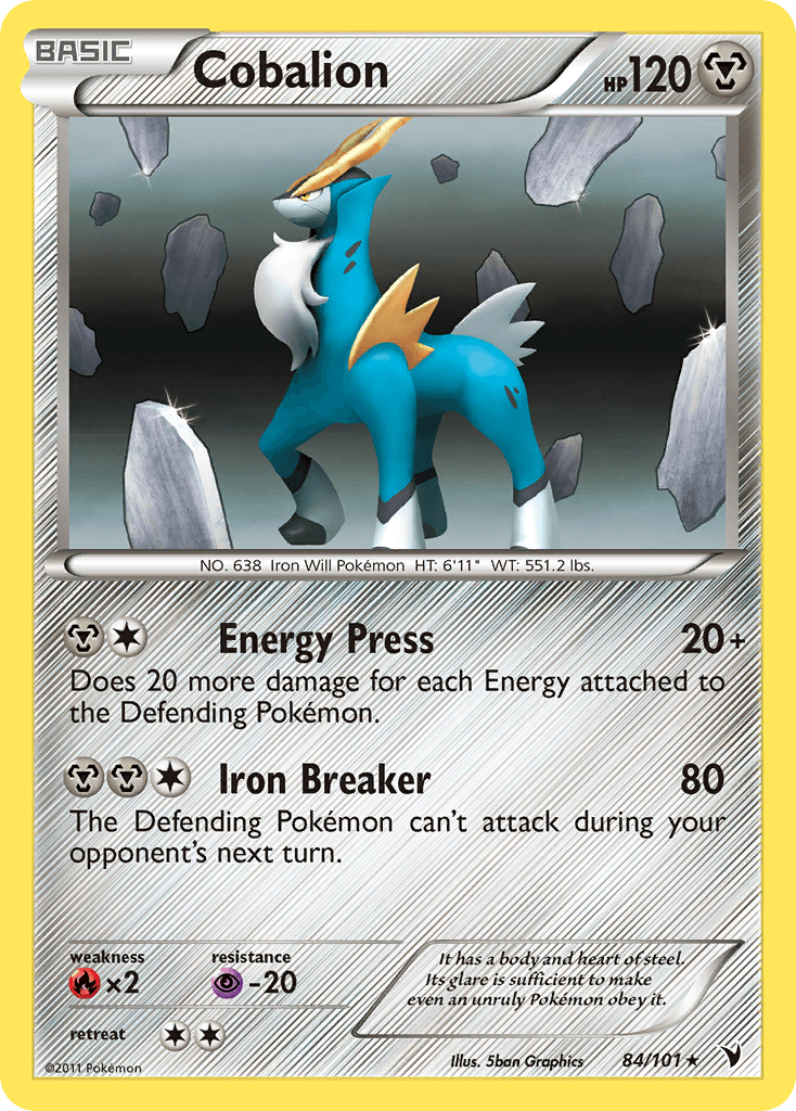 Cobalion 2011 Pokemon Noble Victories