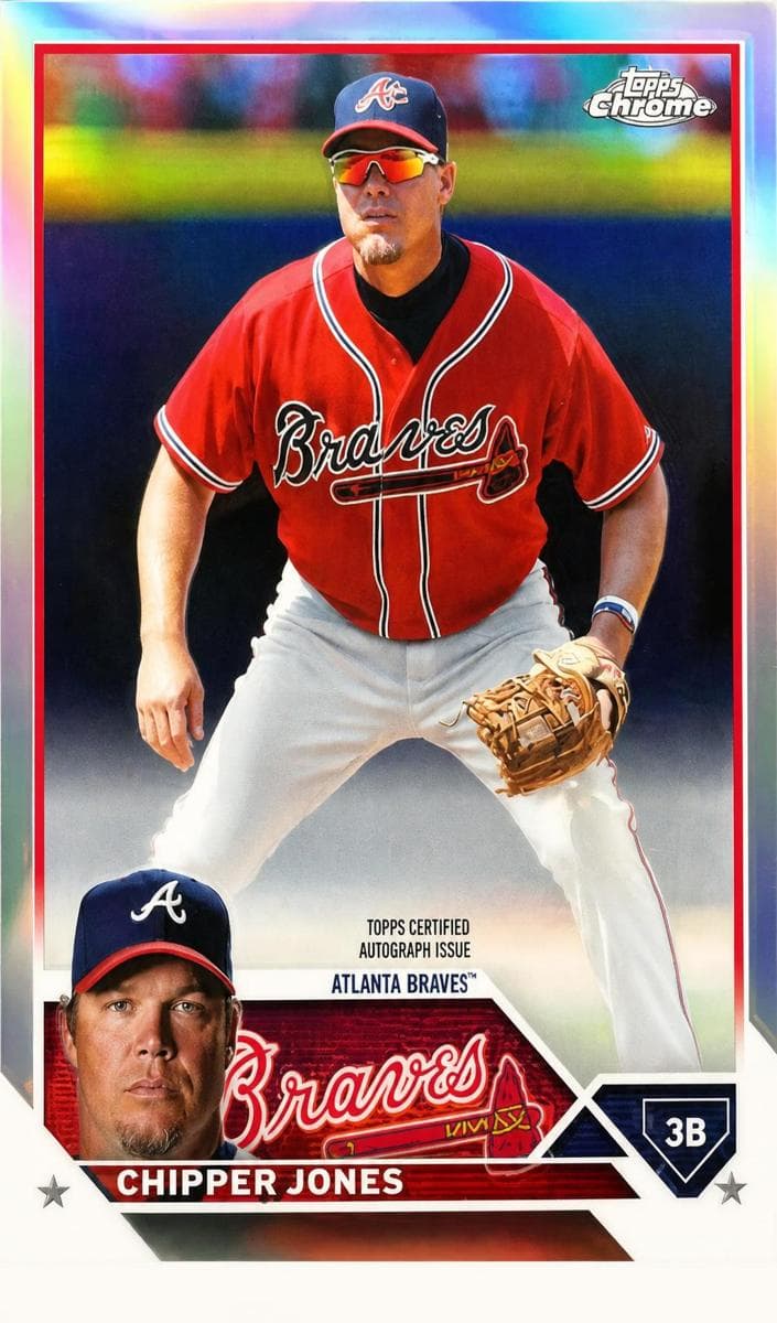 Chipper Jones 2023 topps Topps Chrome Update