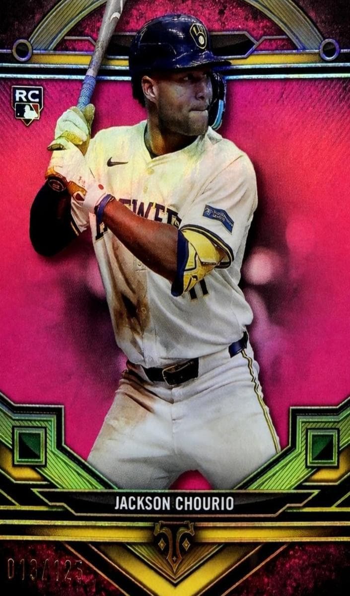 Jackson Chourio 2024 topps Topps Triple Threads