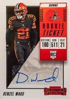Denzel Ward trading card