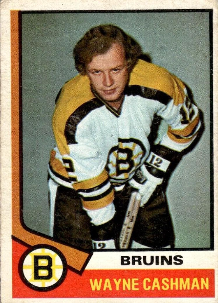 Wayne Cashman 1974 topps O-Pee-Chee