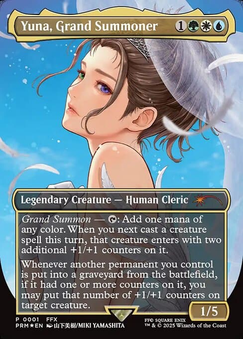 Yuna, Grand Summoner 2006 Magic: The Gathering Gateway Borderless Foil