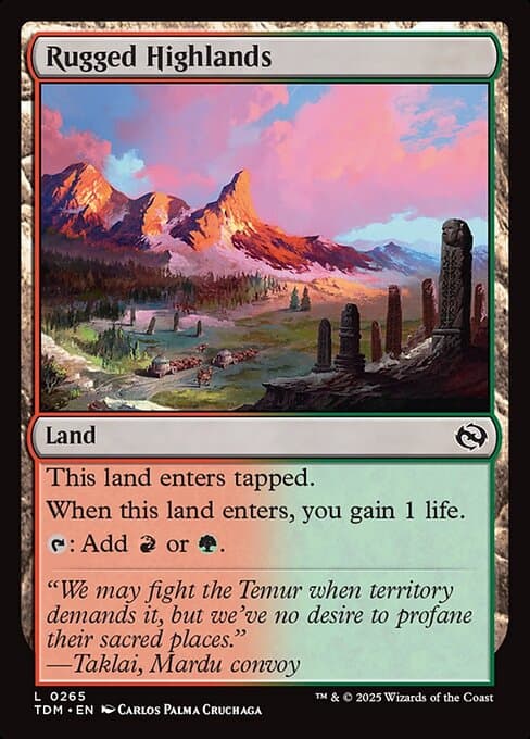 Rugged Highlands 2019 Magic: The Gathering Core Set 2020