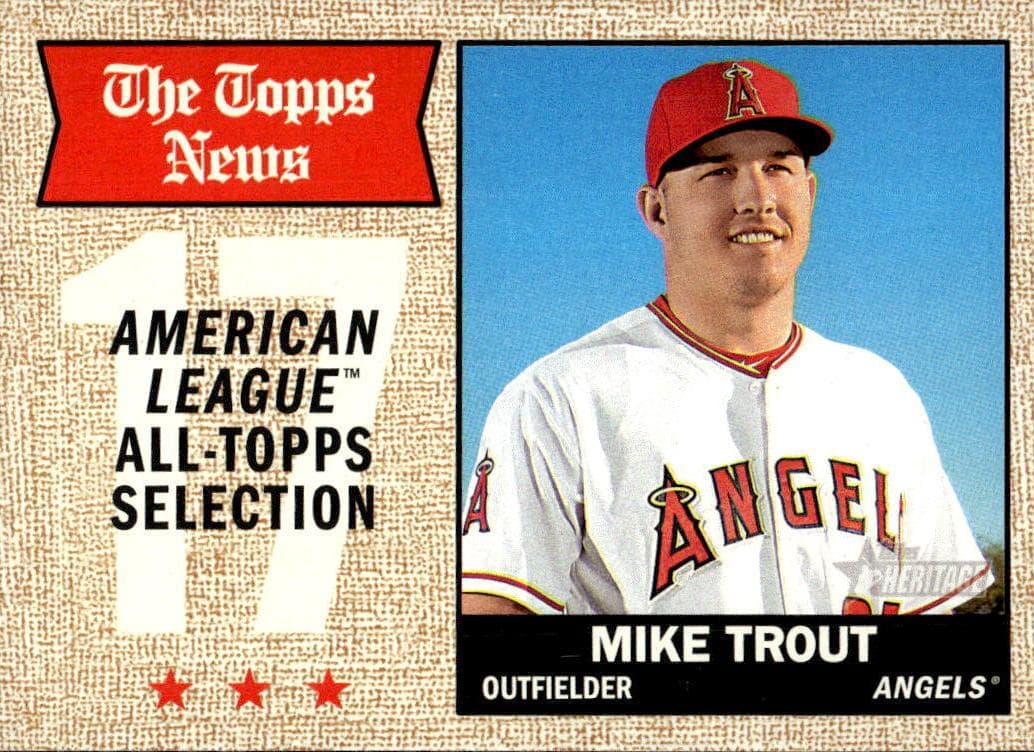 Mike Trout 2017 topps Topps Heritage