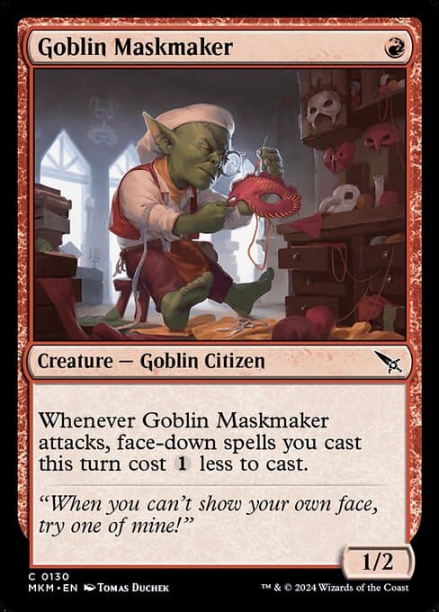 Goblin Maskmaker 2024 Magic: The Gathering Murders at Karlov Manor
