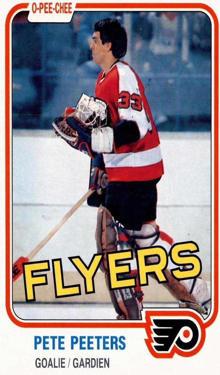 Pete Peeters 1981 topps O-Pee-Chee