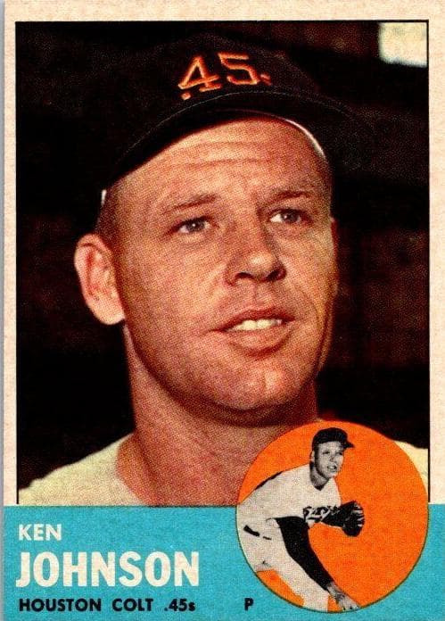 Ken Johnson 1963 topps Topps