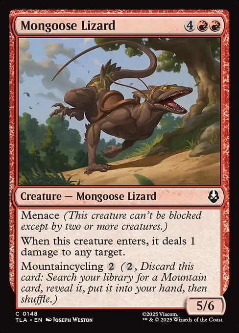 Mongoose Lizard 2025 Magic: The Gathering Avatar: The Last Airbender Foil