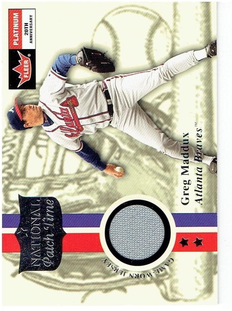 Greg Maddux 2001 fleer Platinum National Patch Time