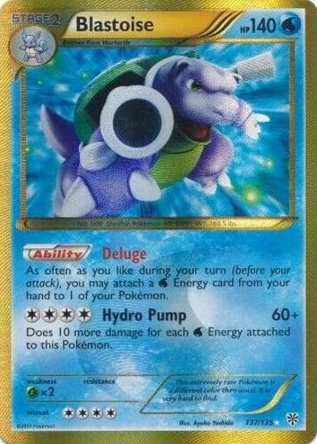 Blastoise trading card