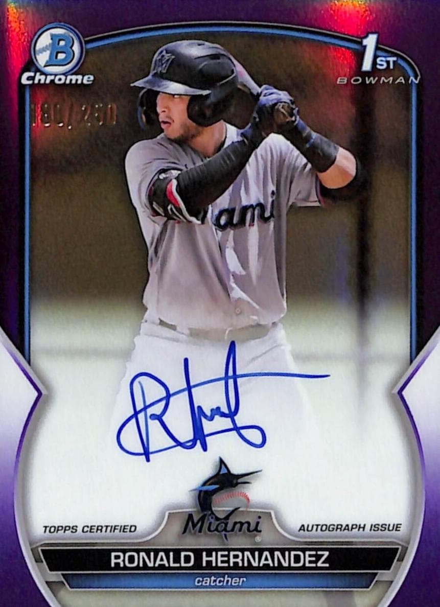 Ronald Hernandez 2023 bowman Bowman Chrome