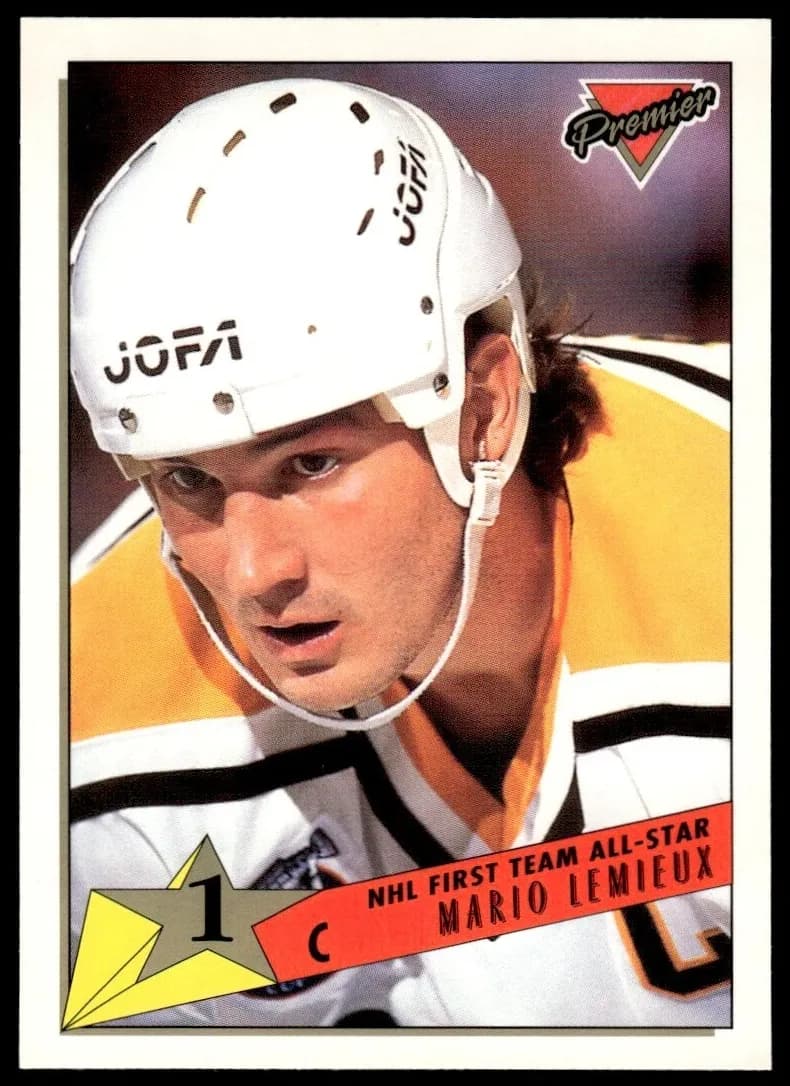 Mario Lemieux 1993 topps O-Pee-Chee Premier