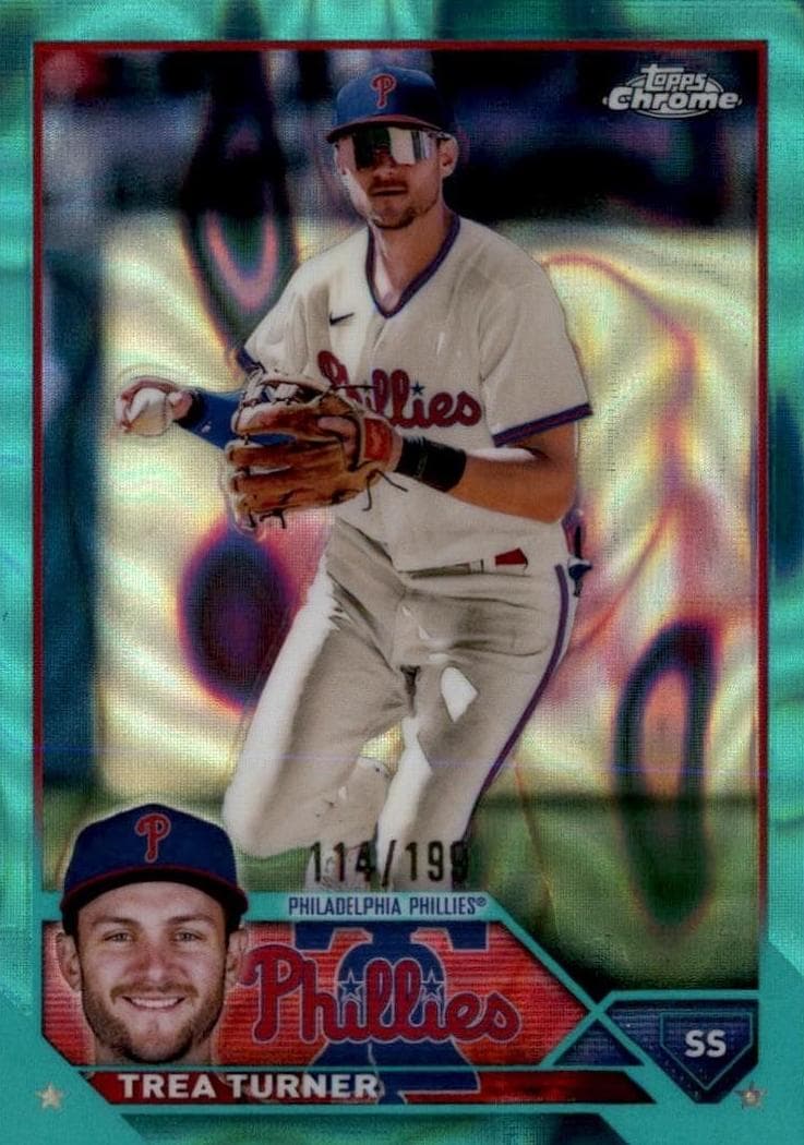 Trea Turner 2023 topps Topps Chrome